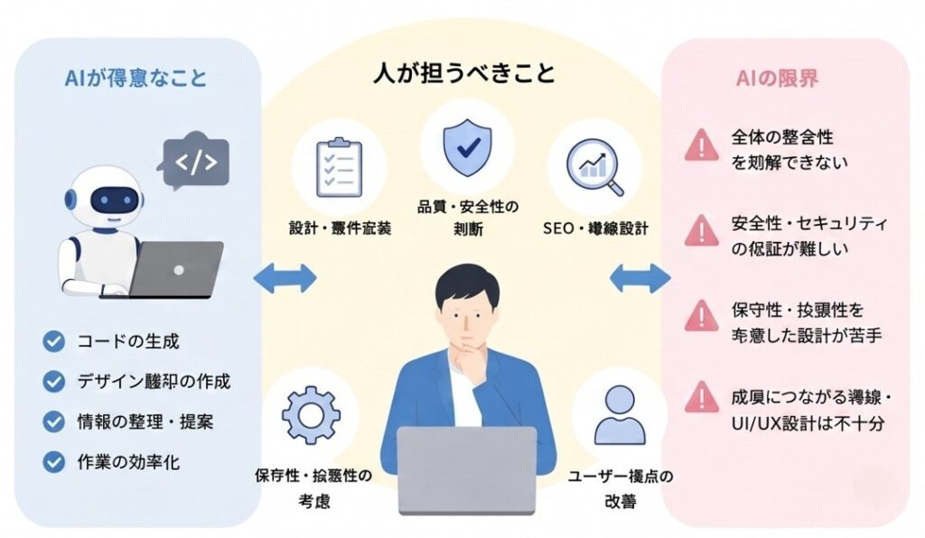 AIでは限界のある構築作業